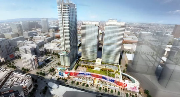 三思3500平方米戶外LED屏在美國西岸再造一箇(ge)“時