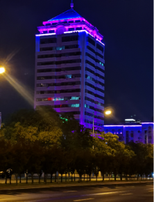 威海衞生大廈亱景(jing)亮化